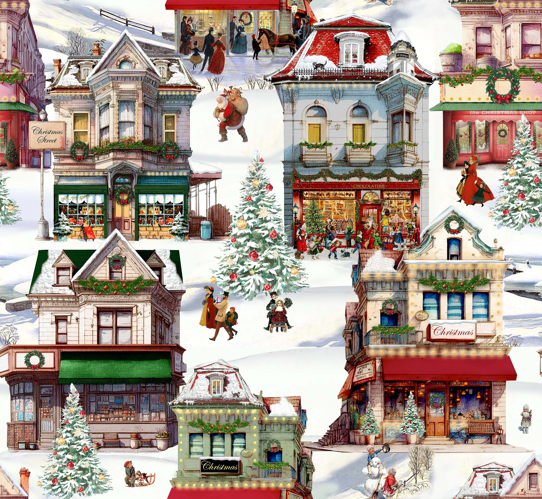christmas CITY 1 60X55