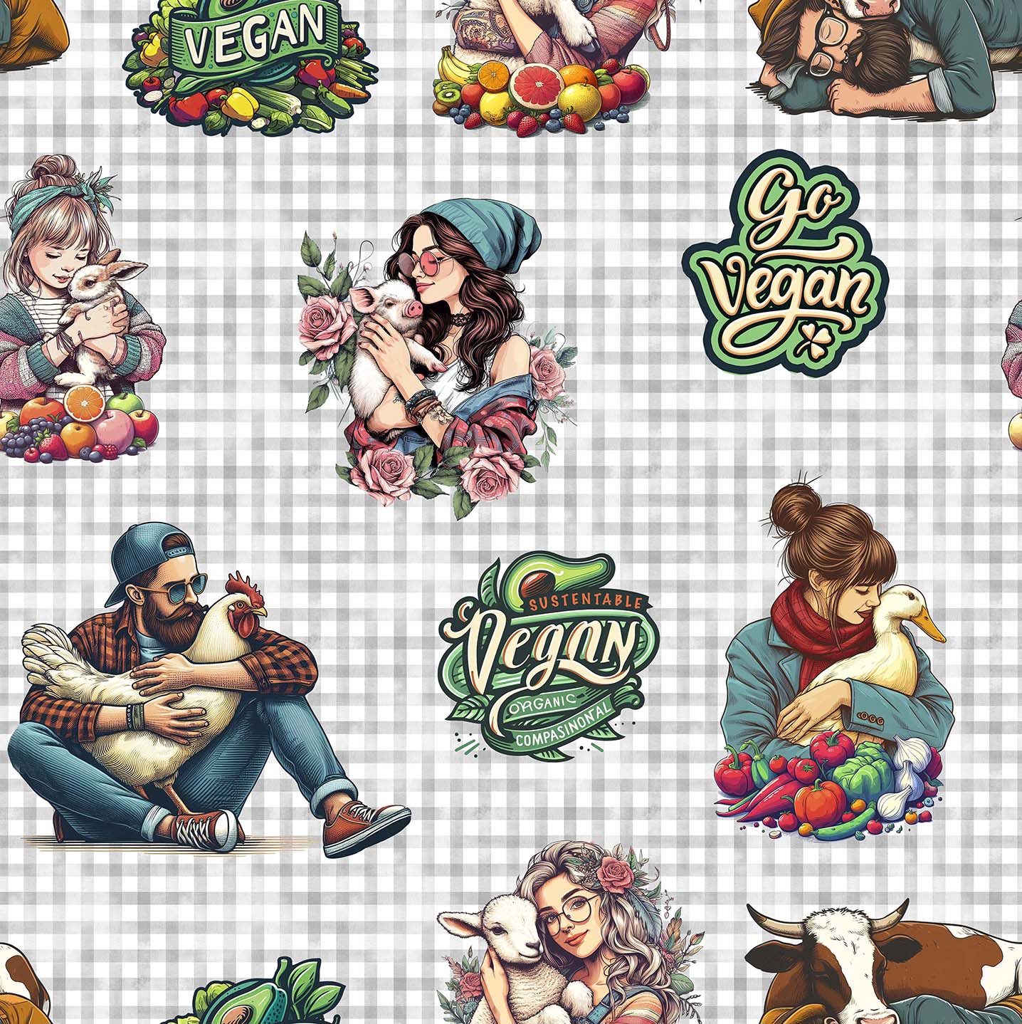 VEGAN GREY 124 38X38