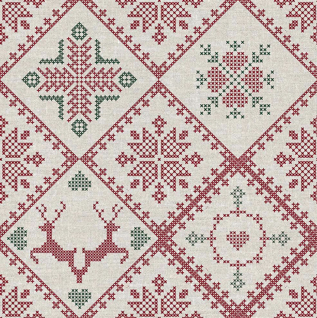 TOILE DE NOEL 3 26X26