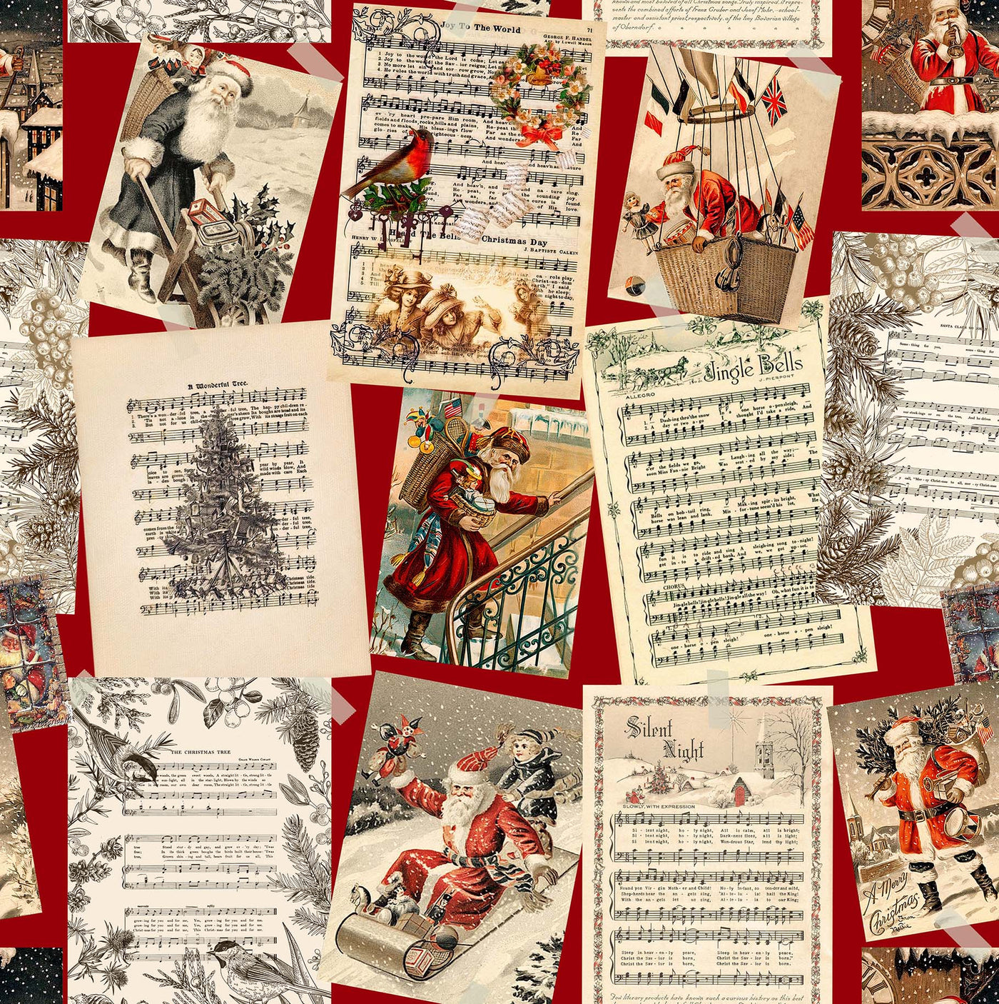 PARTITION DE NOËL 1 HAUT 100X108