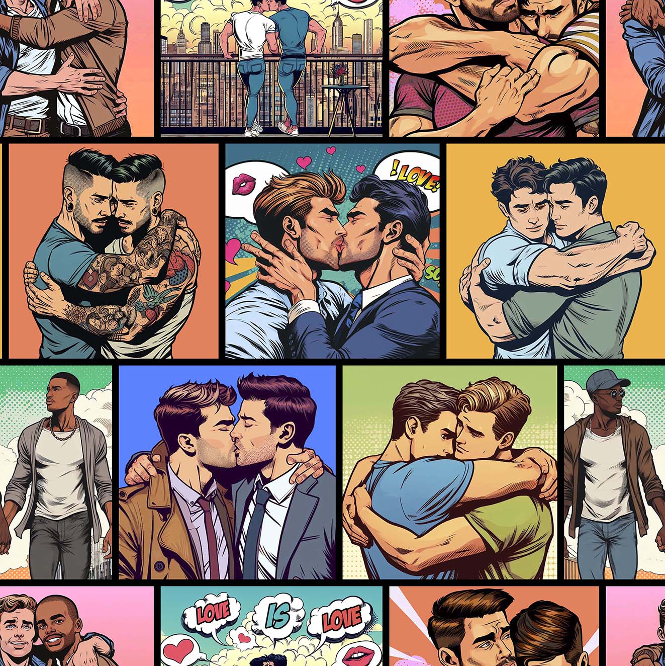 GAY POP 124 35X35