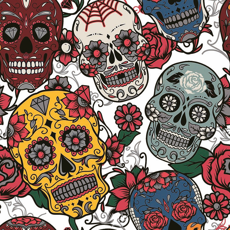 MEXICAN SKULL 1 20X20