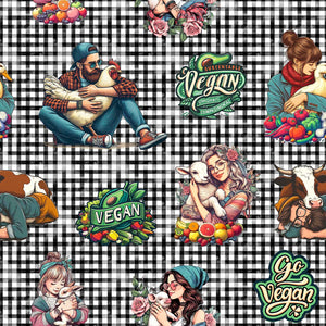 VEGAN BLACK 124 38X38