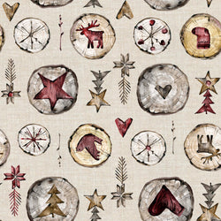 NOEL EN BOIS 2 35X35