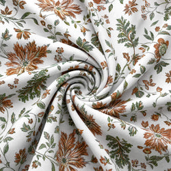 Tela Floral Jardín Terracota - Breona A 926 1
