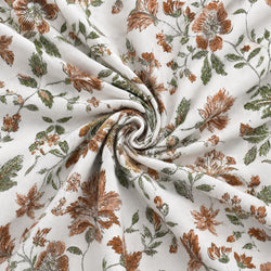 Tela Floral Jardín Terracota - Breona A 926 1
