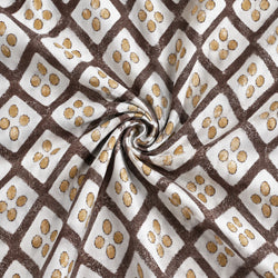 Tela Geométrica Rombos Chocolate - Edera A 926 4