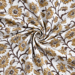 Tissu Fleurs Tournesols Ocre - Edera A 926 6