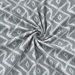 Tela Geométrica Ikat Gris Azulado - Hebe C 926 3 H