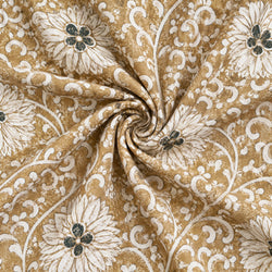 Tela Flores Damasco Mostaza - Idili B 926 3 H