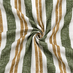 Tela Rayas Verde y Mostaza - Idili C 926 5 H