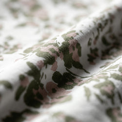 Tela Flores Difuminadas Verde y Rosa - Imbali C 926 5