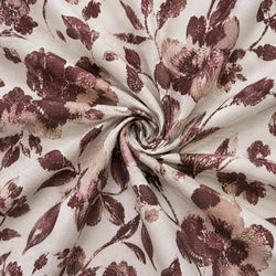 Tela Flores Difuminadas Berenjena - Imbali D 926 5