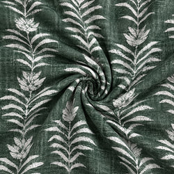 Tela Botánica Palmas Verde Oscuro - Luku A 926 4 H