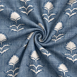 Tela Flores Cardo Azul - Luku B 926 5 H
