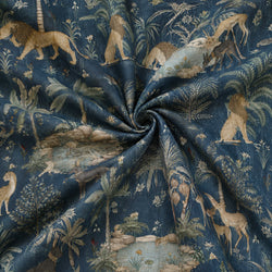 Tela Animales Oasis Azul Marino - Merit A 926 1 H