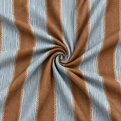 Tela Rayas Terracota y Azul - Merit B 926 9 H