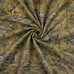 Tela Animales Oasis Ocre - Merit C 926 1 H
