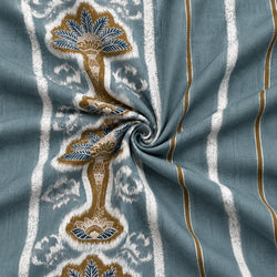 Tela Rayas Cenefa Azul - Mino C 926 3 H