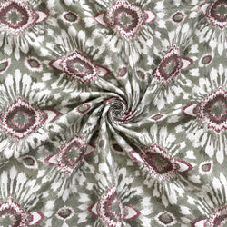 Tela Geométrica Ikat Verde Salvia - Nativa A 926 5 H