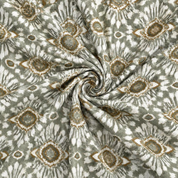 Tela Geométrica Ikat Gris Verdoso - Nativa C 926 5 H