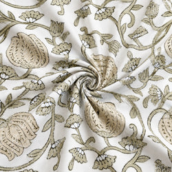 Tela Flores Indienne Beige - Sina A 926 4