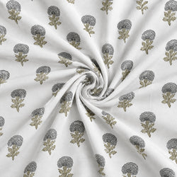 Tela Flores Clavel Gris - Sina A 926 6