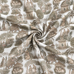Tela Oriental Toile India Beige - Sina C 926 2 H
