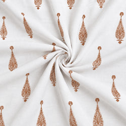 Tela Flores Paisley Terracota - Yuna A 926 3