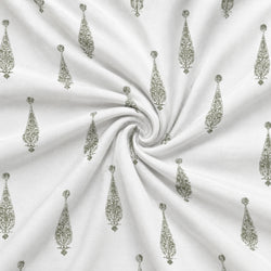 Tela Flores Paisley Verde Salvia - Yuna A 926 6