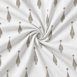 Tela Flores Paisley Gris - Yuna C 926 6